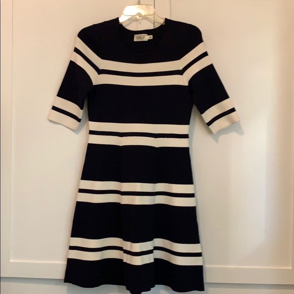 Eliza J dress size 4 - navy and ivory - nearly new